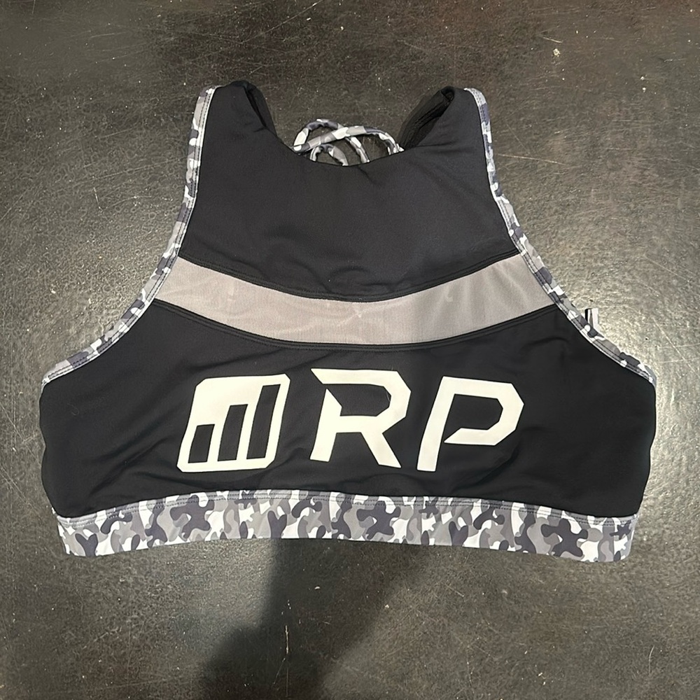 Chestee sports bra with collarbone pads